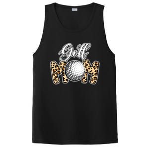 Leopard Golf Mom Life Game Day Mama Mothers Day Funny Gift PosiCharge Competitor Tank