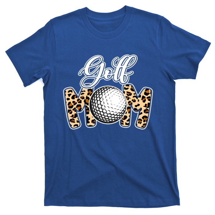 Leopard Golf Mom Life Game Day Mama Mothers Day Funny Gift T-Shirt