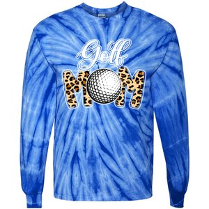 Leopard Golf Mom Life Game Day Mama Mothers Day Funny Gift Tie-Dye Long Sleeve Shirt