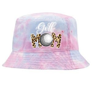 Leopard Golf Mom Life Game Day Mama Mothers Day Funny Gift Tie-Dyed Bucket Hat