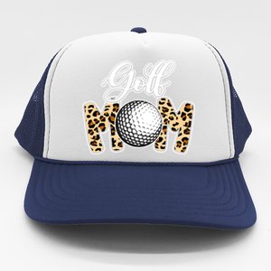 Leopard Golf Mom Life Game Day Mama Mothers Day Funny Gift Trucker Hat