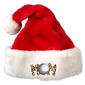 Leopard Golf Mom Life Game Day Mama Mothers Day Funny Gift Premium Christmas Santa Hat