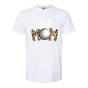 Leopard Golf Mom Life Game Day Mama Mothers Day Funny Gift Softstyle CVC T-Shirt