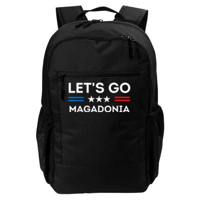 Lets Go MAGADONIA 2024 Trump Supporter Magadonians US Flag Daily Commute Backpack