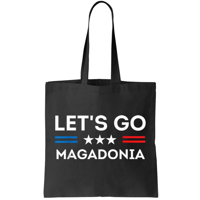 Lets Go MAGADONIA 2024 Trump Supporter Magadonians US Flag Tote Bag