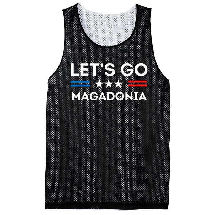 Lets Go MAGADONIA 2024 Trump Supporter Magadonians US Flag Mesh Reversible Basketball Jersey Tank