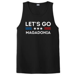 Lets Go MAGADONIA 2024 Trump Supporter Magadonians US Flag PosiCharge Competitor Tank