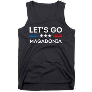 Lets Go MAGADONIA 2024 Trump Supporter Magadonians US Flag Tank Top