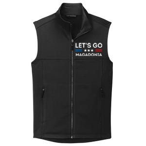 Lets Go MAGADONIA 2024 Trump Supporter Magadonians US Flag Collective Smooth Fleece Vest