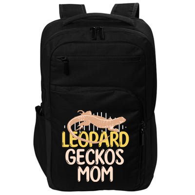 Leopard Gecko Mom Funny Bearded Dragon Mothers Day Impact Tech Backpack