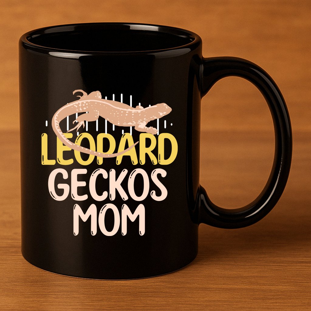 Leopard Gecko Mom Funny Bearded Dragon Mothers Day 11oz C Handle Ceramic Mug