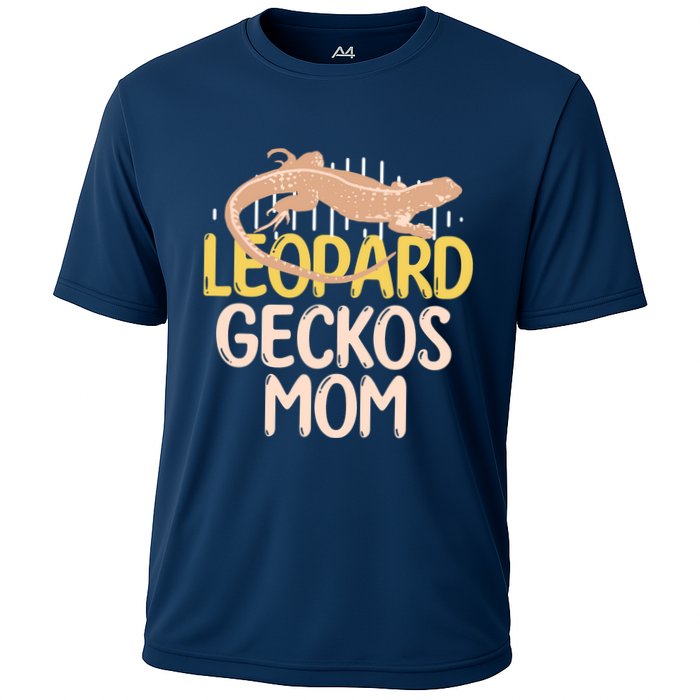 Leopard Gecko Mom Funny Bearded Dragon Mothers Day Cooling Performance Crew T-Shirt