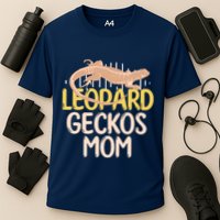 Leopard Gecko Mom Funny Bearded Dragon Mothers Day Cooling Performance Crew T-Shirt