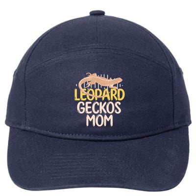Leopard Gecko Mom Funny Bearded Dragon Mothers Day 7-Panel Snapback Hat