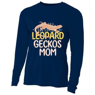 Leopard Gecko Mom Funny Bearded Dragon Mothers Day Cooling Performance Long Sleeve Crew