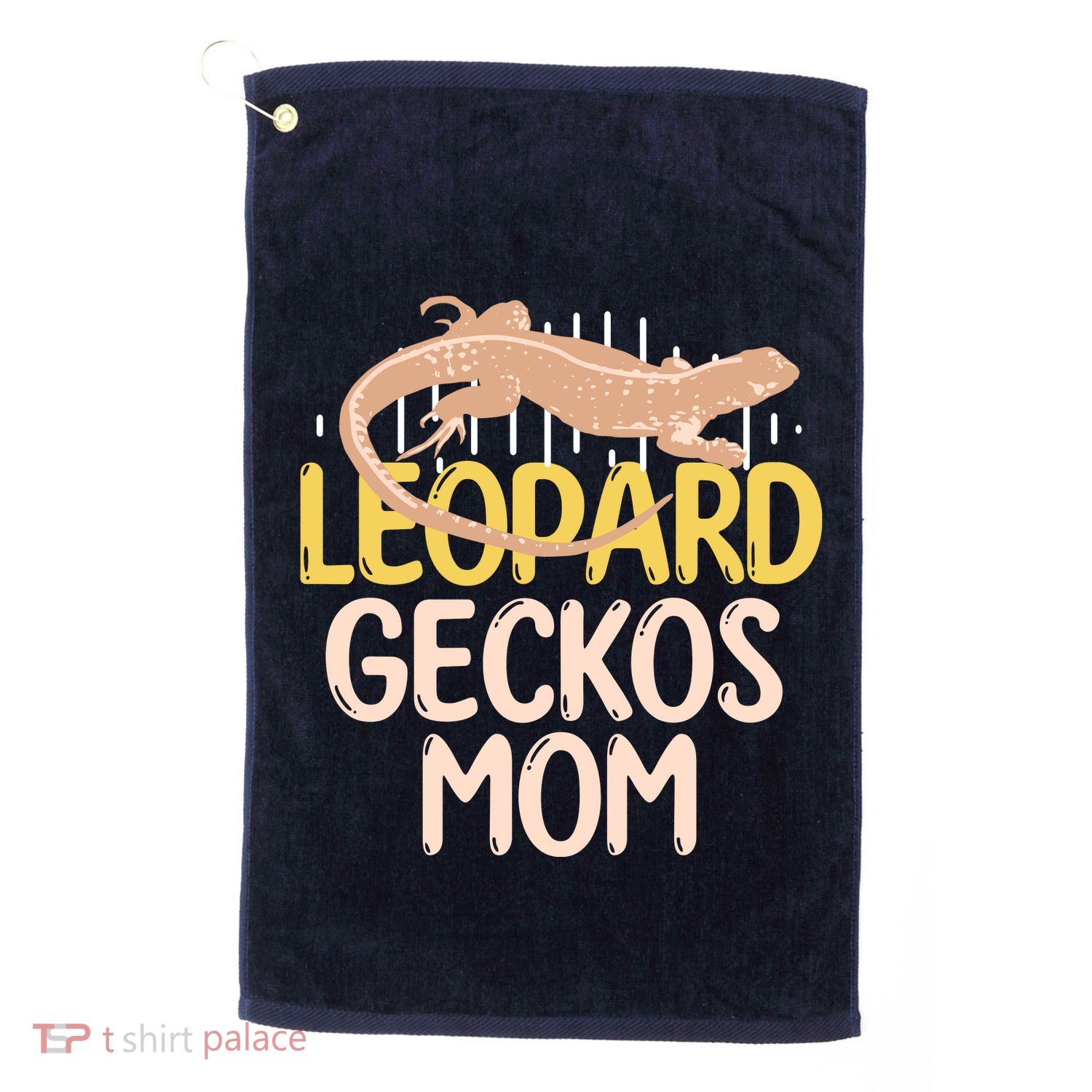 Leopard Gecko Mom Funny Bearded Dragon Mothers Day Golf Towel