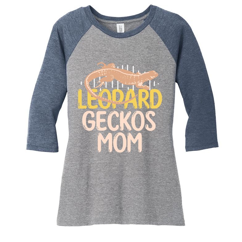 Leopard Gecko Mom Funny Bearded Dragon Mothers Day Women's Tri-Blend 3/4-Sleeve Raglan Shirt