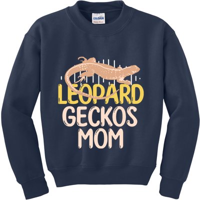 Leopard Gecko Mom Funny Bearded Dragon Mothers Day Kids Sweatshirt