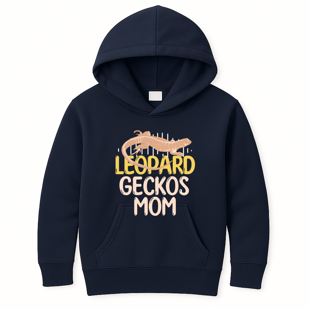 Leopard Gecko Mom Funny Bearded Dragon Mothers Day Kids Hoodie