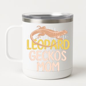 Leopard Gecko Mom Funny Bearded Dragon Mothers Day 12 oz Stainless Steel Tumbler Cup