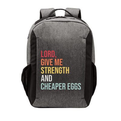 Lord Give Me Strength And Cheaper Eggs! Funny Easter Vector Backpack