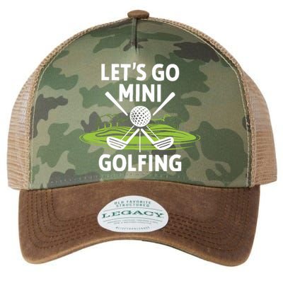 LetS Go Mini Golfing Legacy Tie Dye Trucker Hat