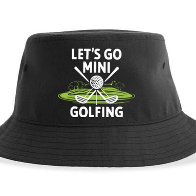 LetS Go Mini Golfing Sustainable Bucket Hat