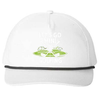 LetS Go Mini Golfing Snapback Five-Panel Rope Hat