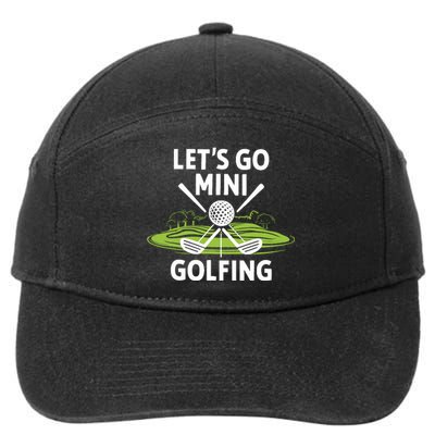 LetS Go Mini Golfing 7-Panel Snapback Hat