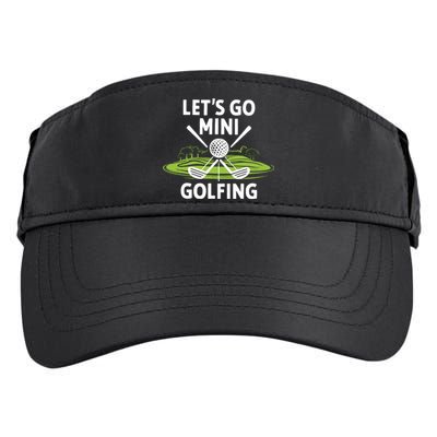 LetS Go Mini Golfing Adult Drive Performance Visor