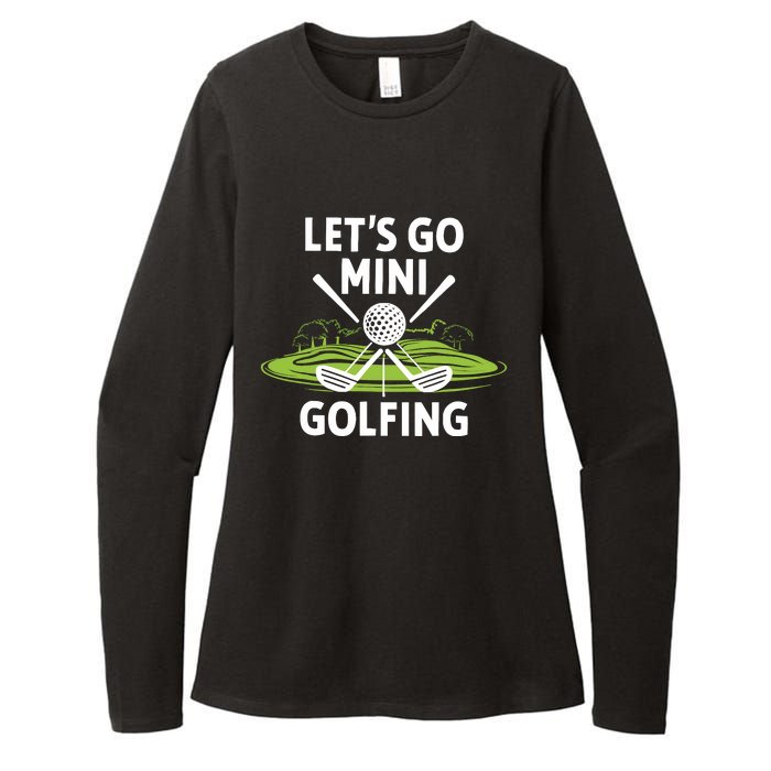 LetS Go Mini Golfing Womens CVC Long Sleeve Shirt