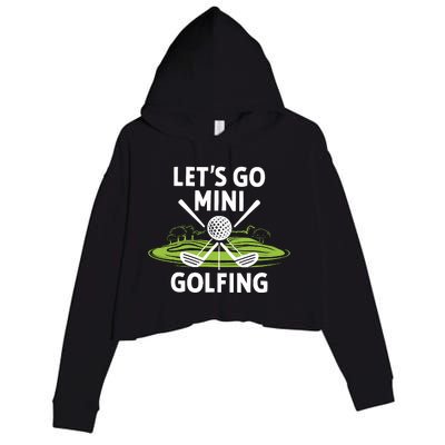 LetS Go Mini Golfing Crop Fleece Hoodie