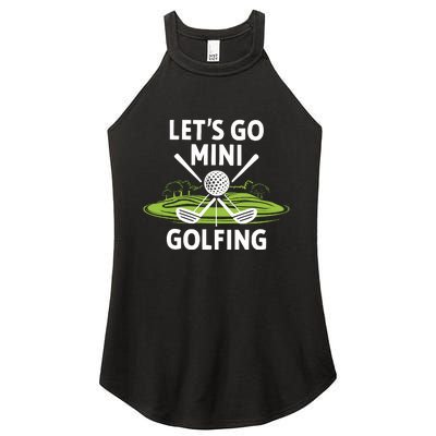 LetS Go Mini Golfing Women's Perfect Tri Rocker Tank