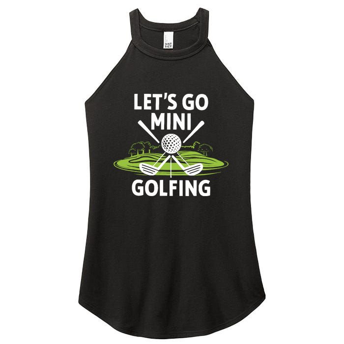 LetS Go Mini Golfing Women's Perfect Tri Rocker Tank