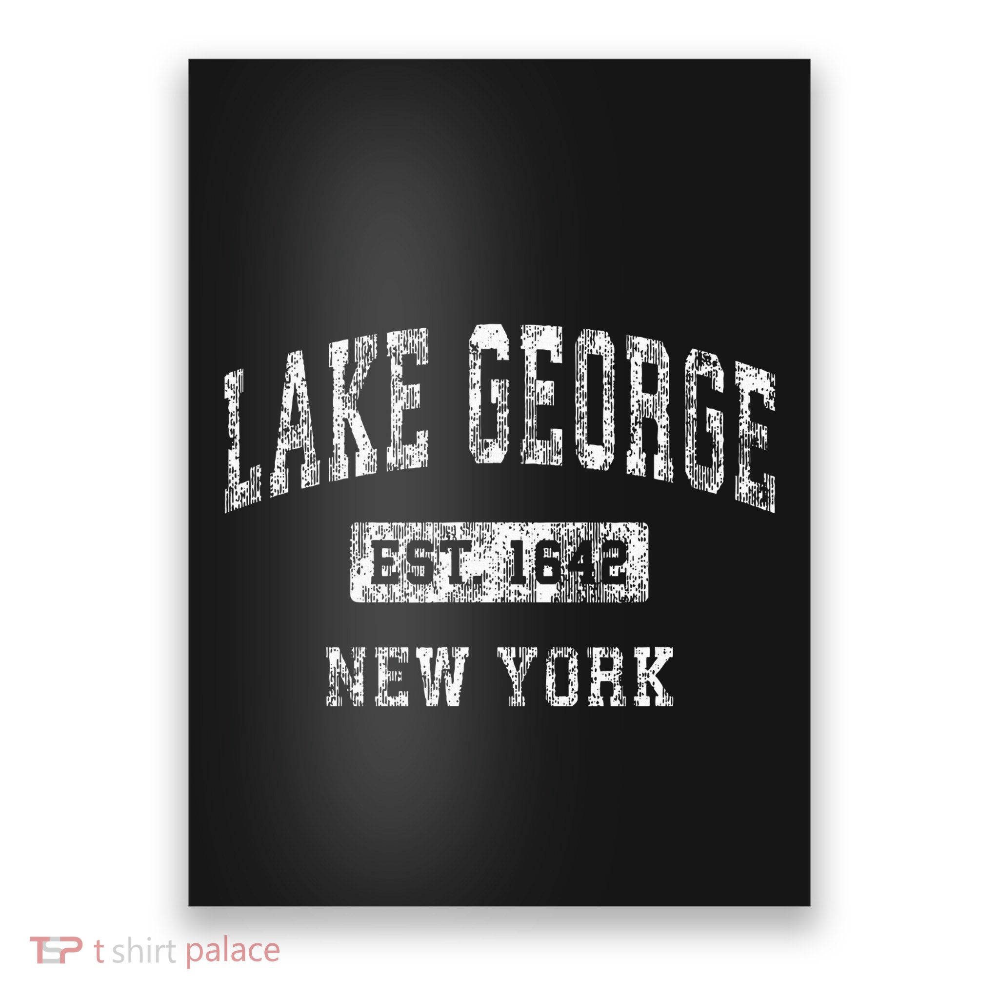 Lake George New York Ny Vintage Established Sports Poster