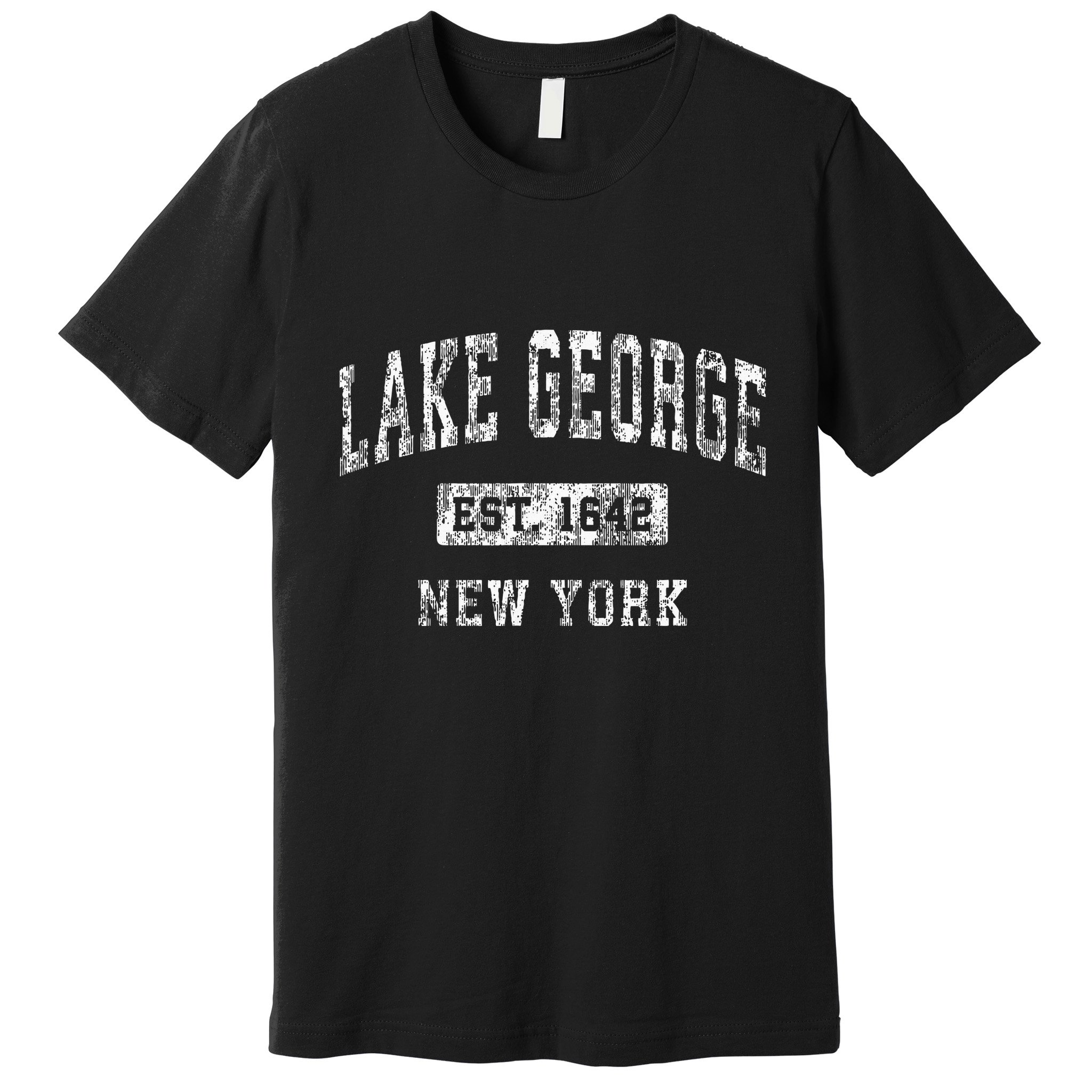 Lake George New York Ny Vintage Established Sports Premium T-Shirt