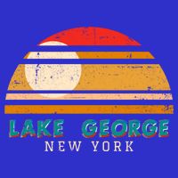Lake George Ny Product Meaningful Gift Distressed Sunset Lake George Print Gift Premium T-Shirt
