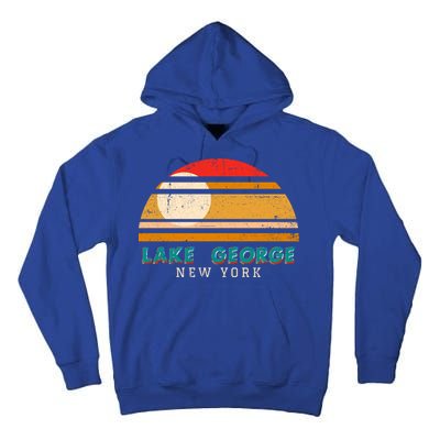 Lake George Ny Product Meaningful Gift Distressed Sunset Lake George Print Gift Tall Hoodie