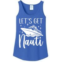 Let's Get Nauti Cruising Vacation Family Trip Gift Ladies Essential Tank