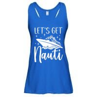 Let's Get Nauti Cruising Vacation Family Trip Gift Ladies Essential Flowy Tank