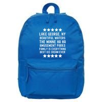 Lake George New York Beautiful Waters Amusement Parks Fun 16 in Basic Backpack