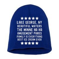 Lake George New York Beautiful Waters Amusement Parks Fun Short Acrylic Beanie