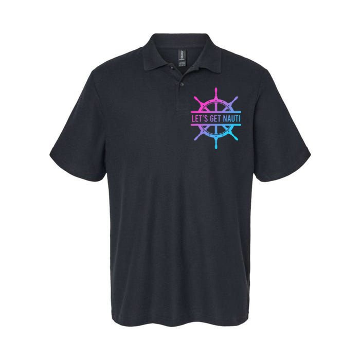 LetS Get Nauti Softstyle Adult Sport Polo