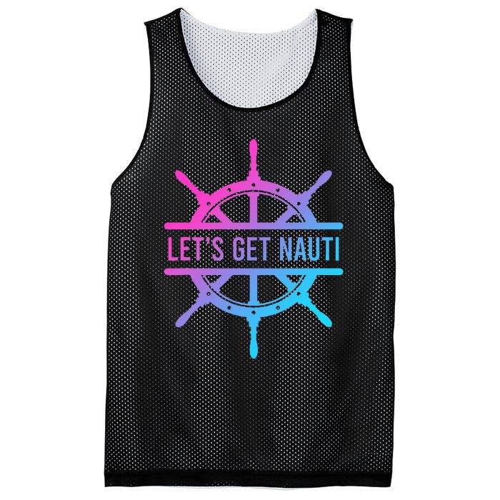 LetS Get Nauti Mesh Reversible Basketball Jersey Tank