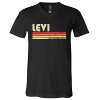 Levi Gift Name Personalized Funny Retro Vintage Birthday V-Neck T-Shirt