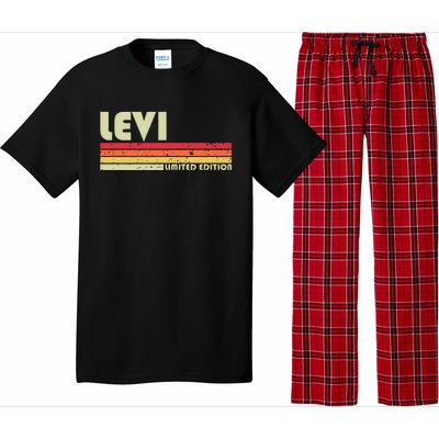 Levi Gift Name Personalized Funny Retro Vintage Birthday Pajama Set