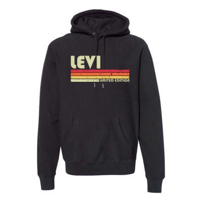 Levi Gift Name Personalized Funny Retro Vintage Birthday Premium Hoodie