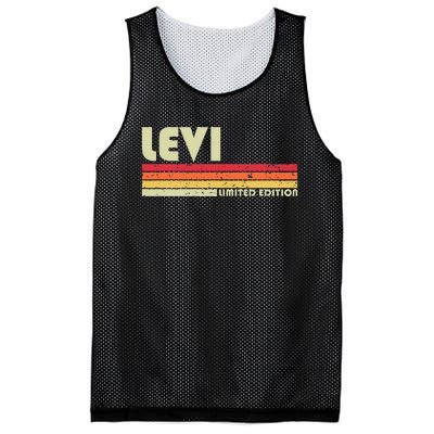 Levi Gift Name Personalized Funny Retro Vintage Birthday Mesh Reversible Basketball Jersey Tank