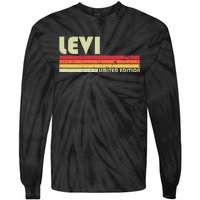 Levi Gift Name Personalized Funny Retro Vintage Birthday Tie-Dye Long Sleeve Shirt