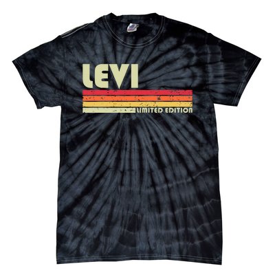 Levi Gift Name Personalized Funny Retro Vintage Birthday Tie-Dye T-Shirt